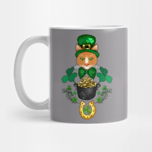 Ginger Cat Ready For St. Pat's Mug